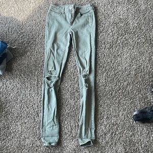 American eagle washed green jean